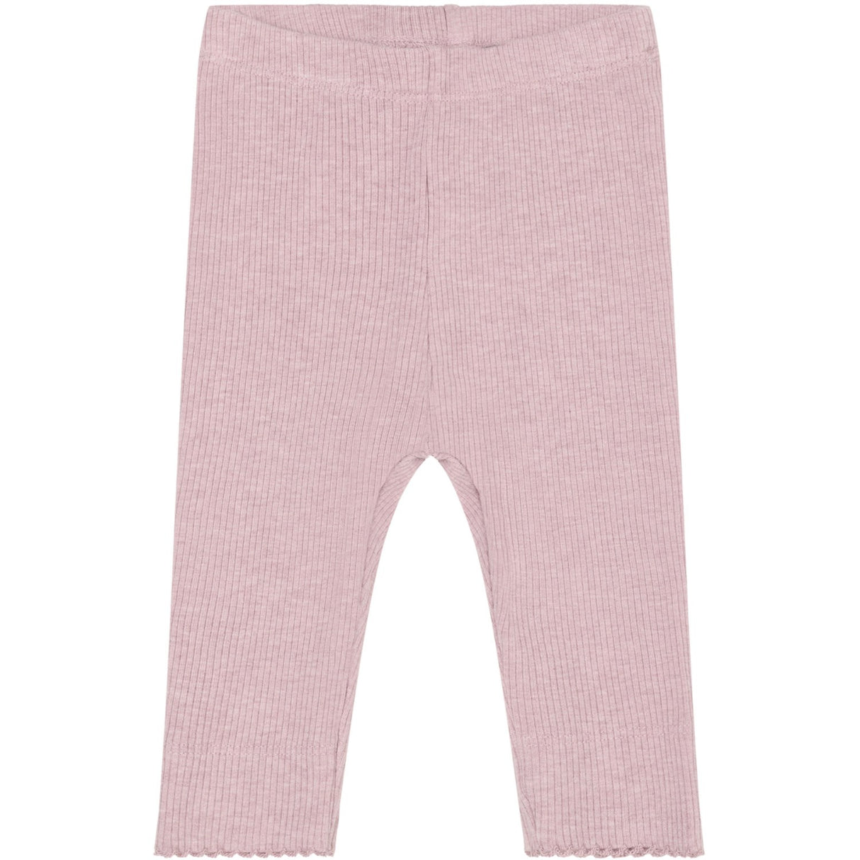 FIXONI Pale Mauve Melange Leggings Melange Rib