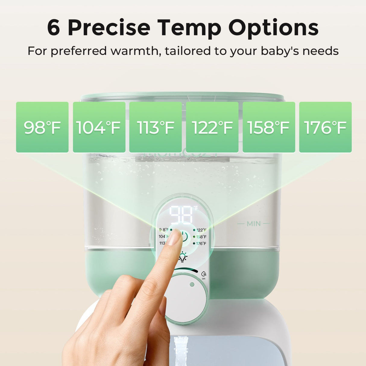 Momcozy Dual Lights Water Warmer For Night Feedings