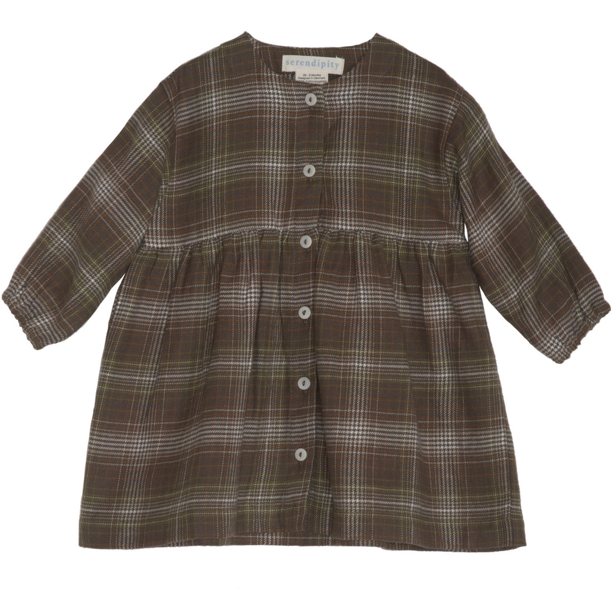 Serendipity Trail Checks Baby Brushed Dress