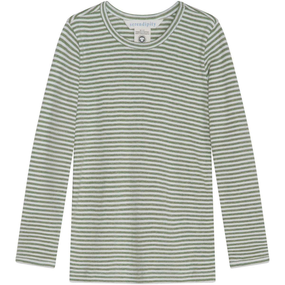 Serendipity Moss/Offwhite Slim Tee Stripe