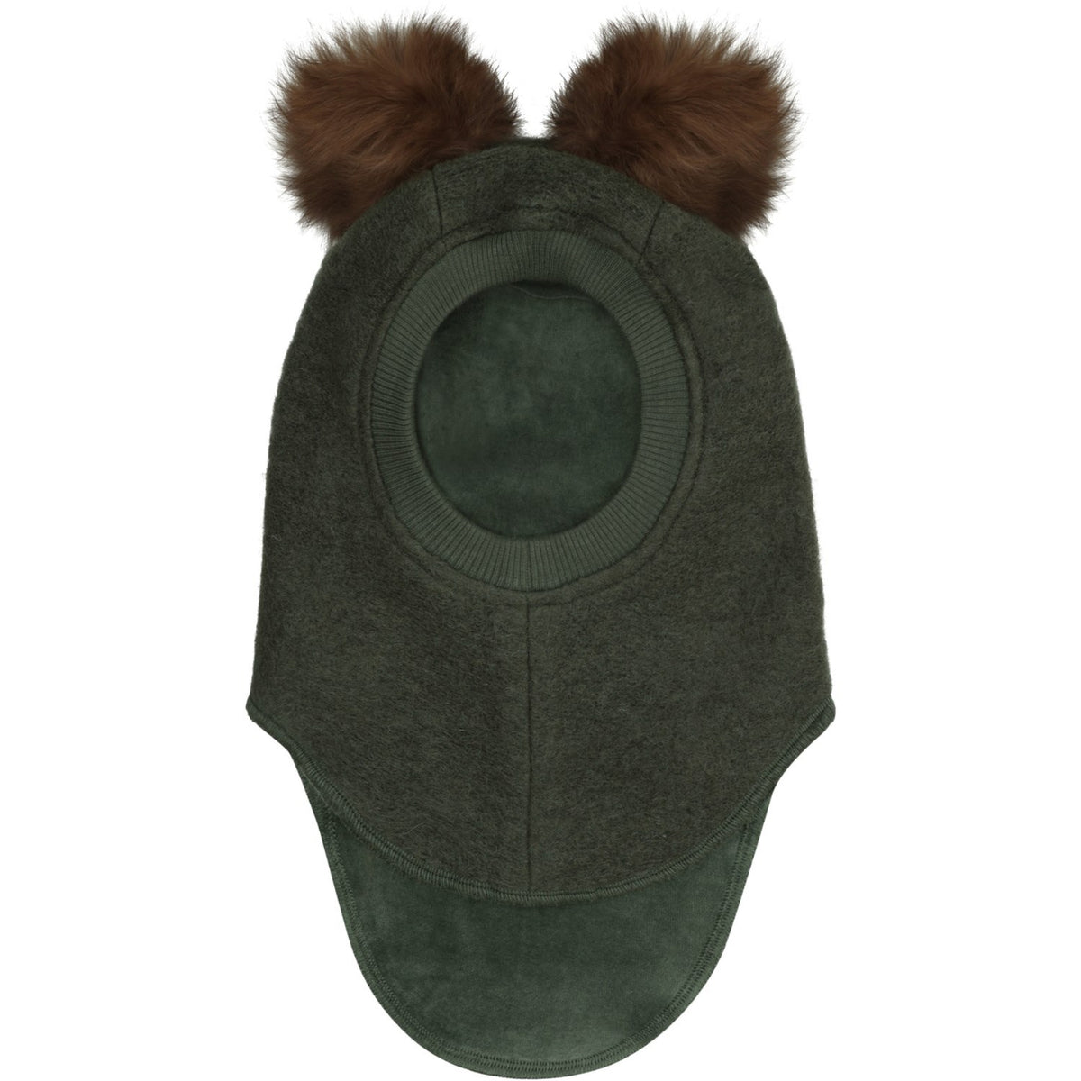 Huttelihut Beetle Balaclava Wool Alpaca Pompoms
