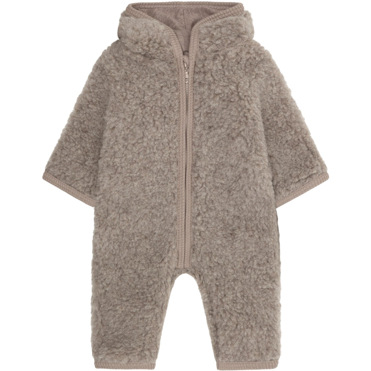 Huttelihut Camel Melange Pram Suit Wool Teddy W. Lining