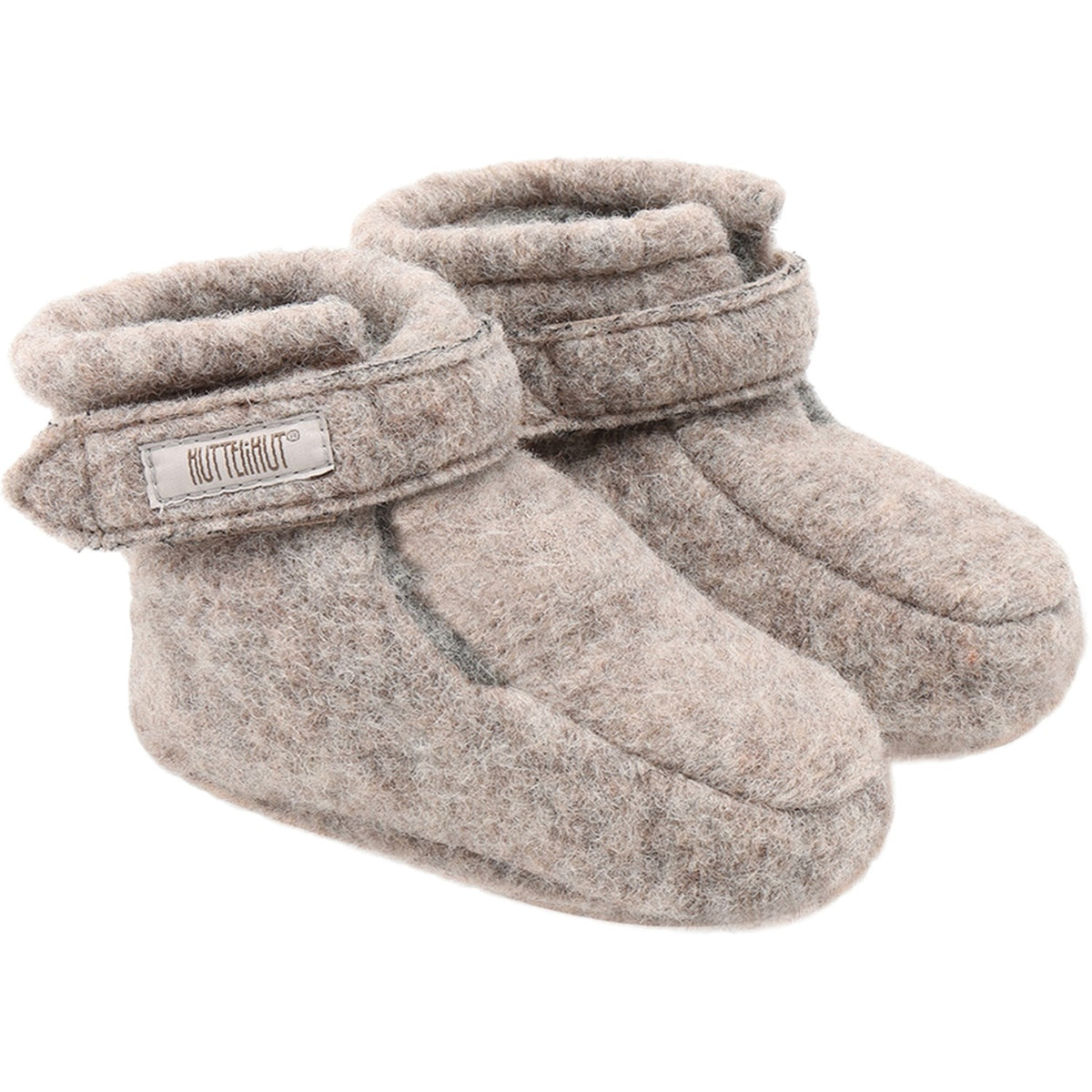 Huttelihut Camel Melange Boots Wool W. Velcro