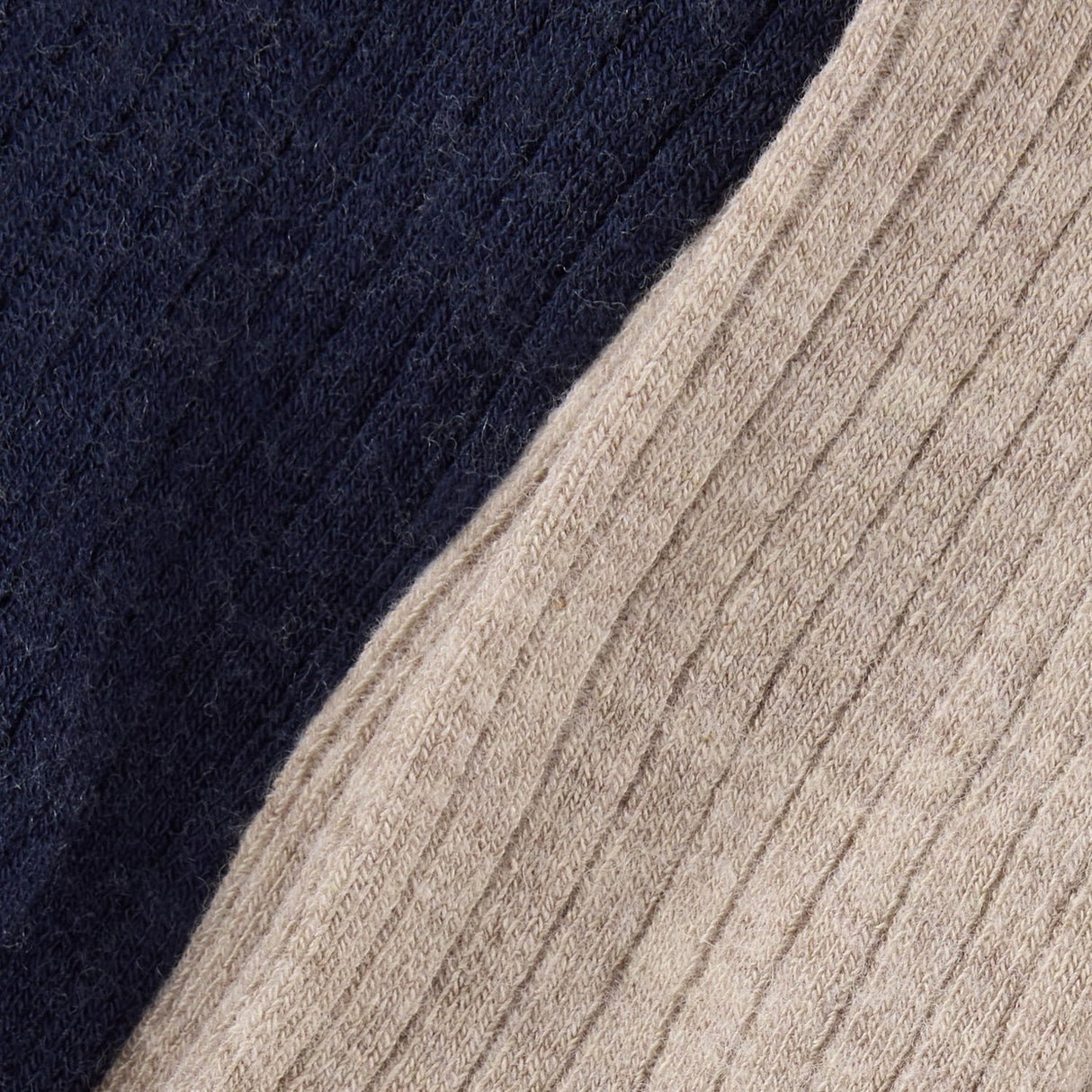 Huttelihut Dark Navy Wool Rib Stockings 2-Pack