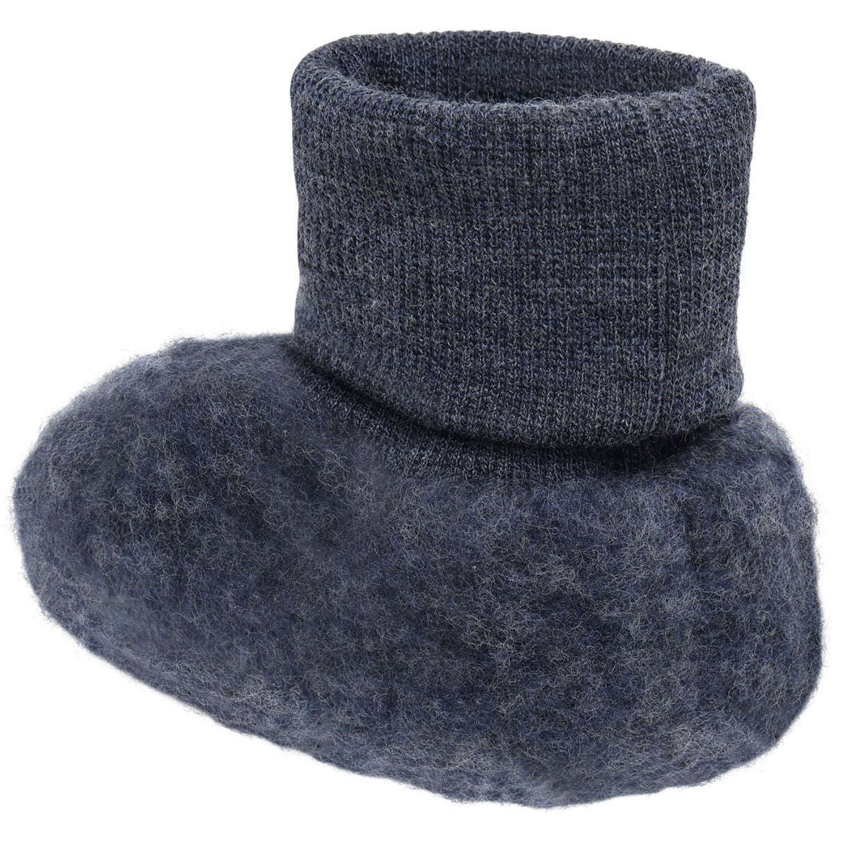 Huttelihut Ombre Blue Melange Footies Wool Fleece 2-Layer