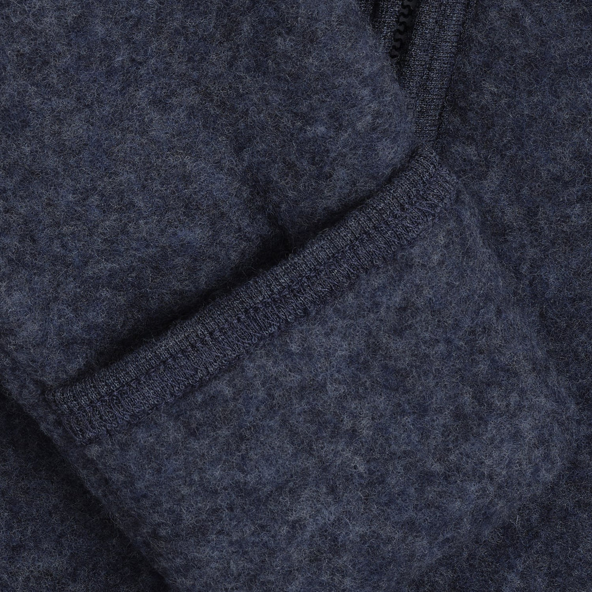 Huttelihut Ombre Blue Melange Pram Suit Ears Wool Fleece