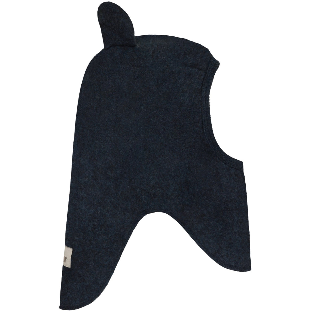 Huttelihut Navy Melange Balaclava Ears Wool Fleece
