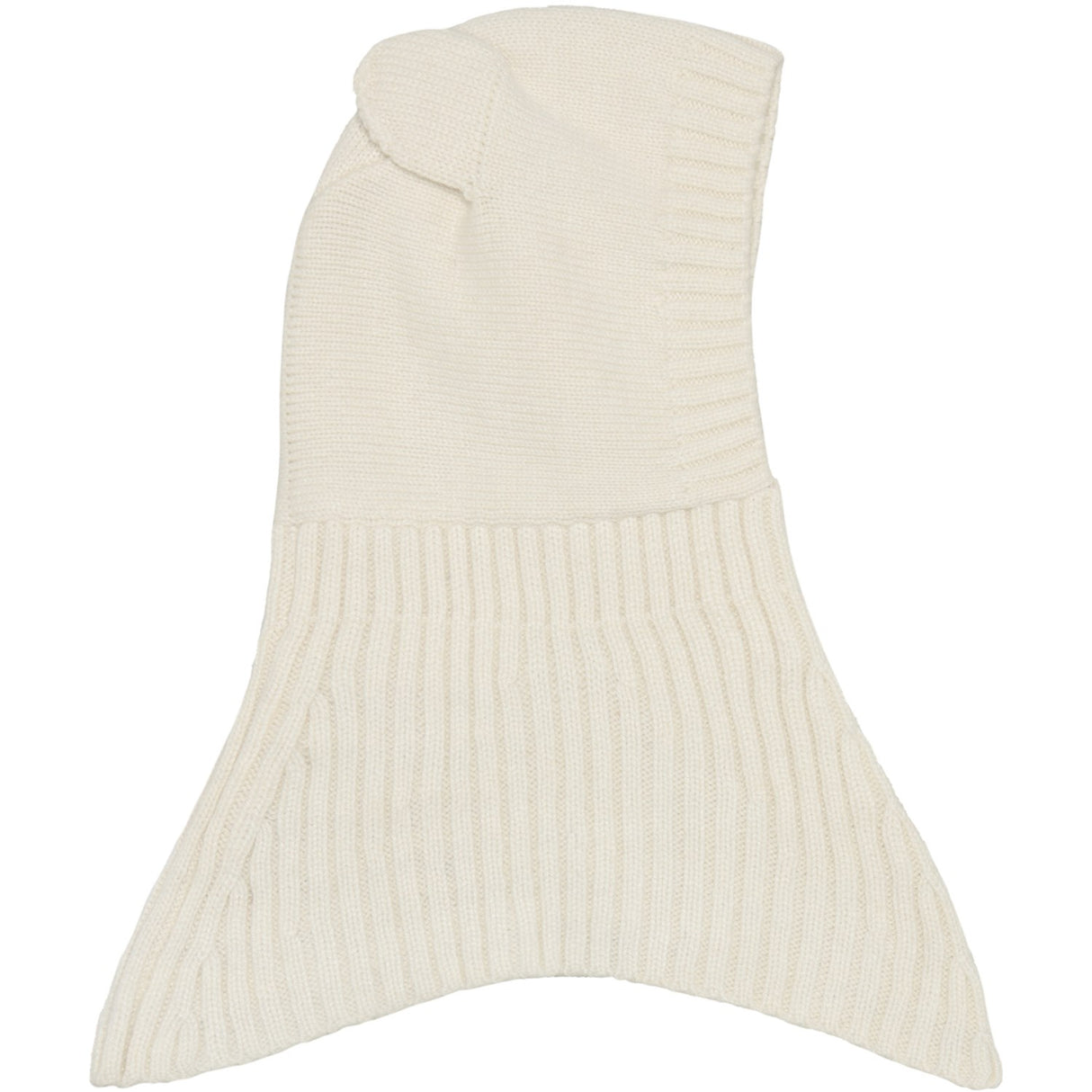 Huttelihut Off-White Balaclava Ears Wool Knit