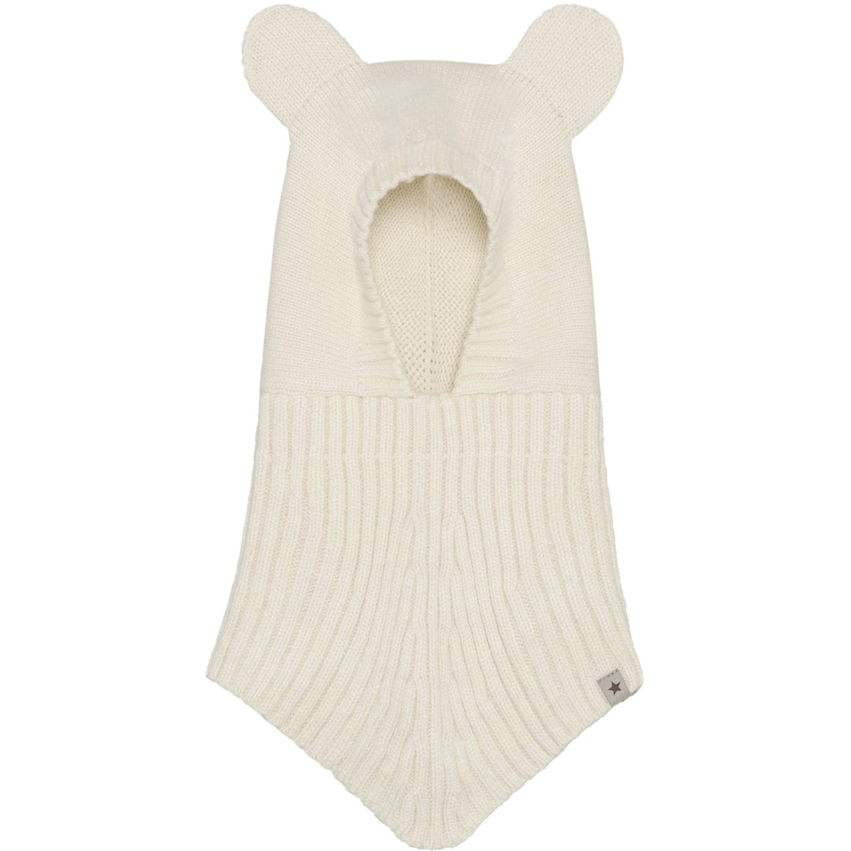 Huttelihut Off-White Balaclava Ears Wool Knit