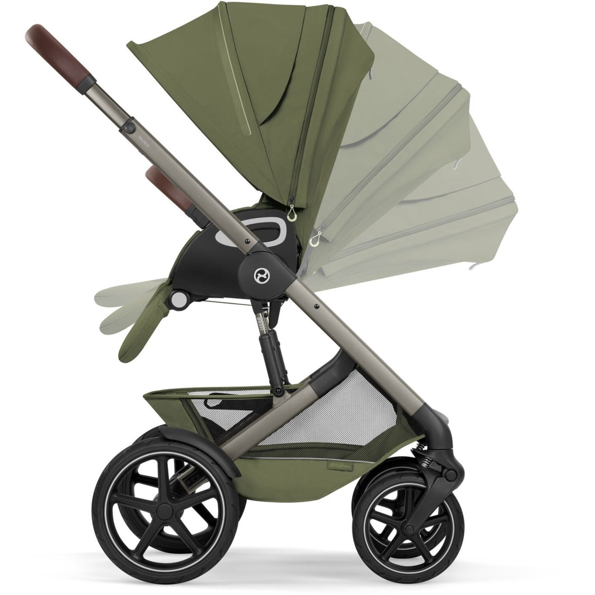 Cybex Moss Green Talos S Lux Tpe Including Foldable Cot
