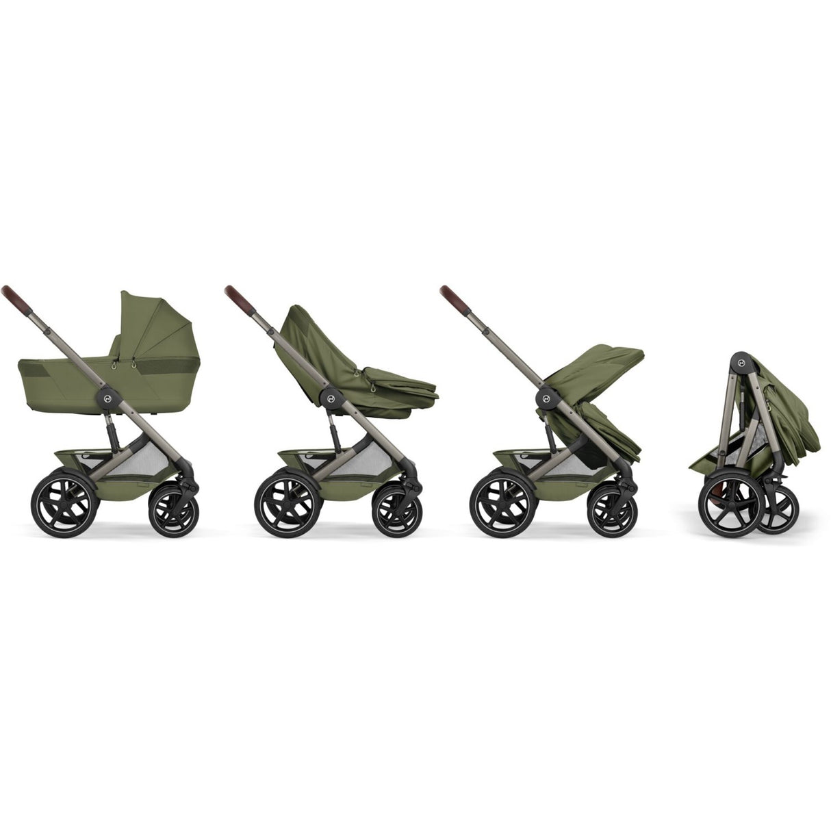 Cybex Moss Green Talos S Lux Tpe Including Foldable Cot