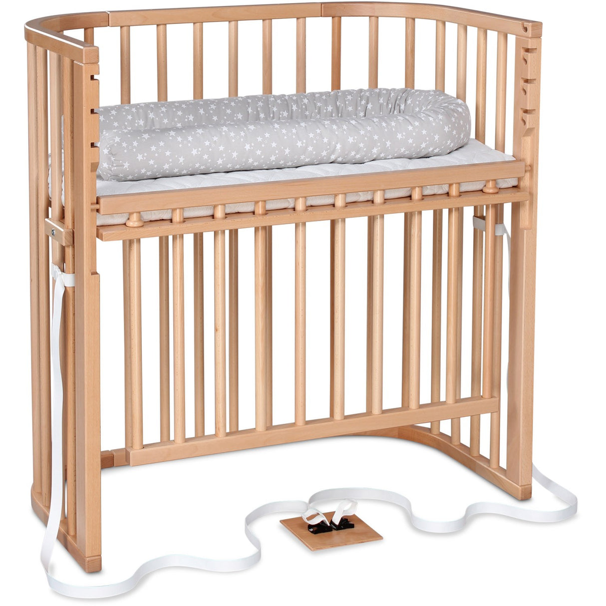 babybay® Natural Varnished Boxspring Comfort Plus Co-sleeper