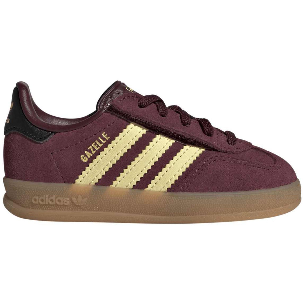adidas Originals Maroon Almost Yellow Gold Met. Gazelle Indoor Cf El I Sneakers