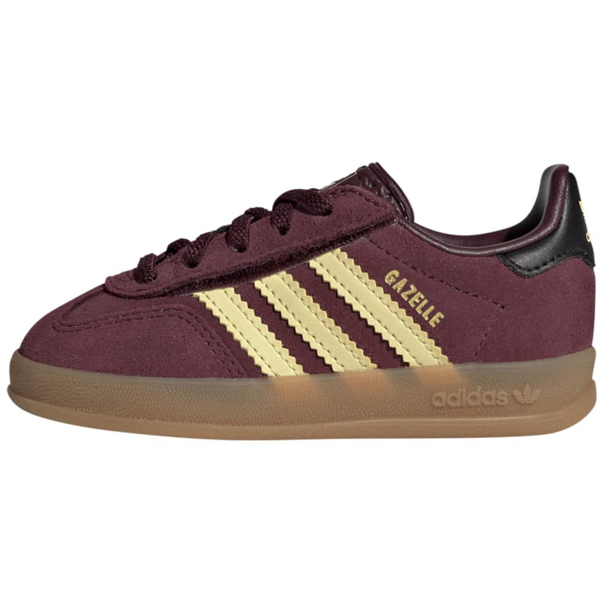 adidas Originals Maroon Almost Yellow Gold Met. Gazelle Indoor Cf El I Sneakers