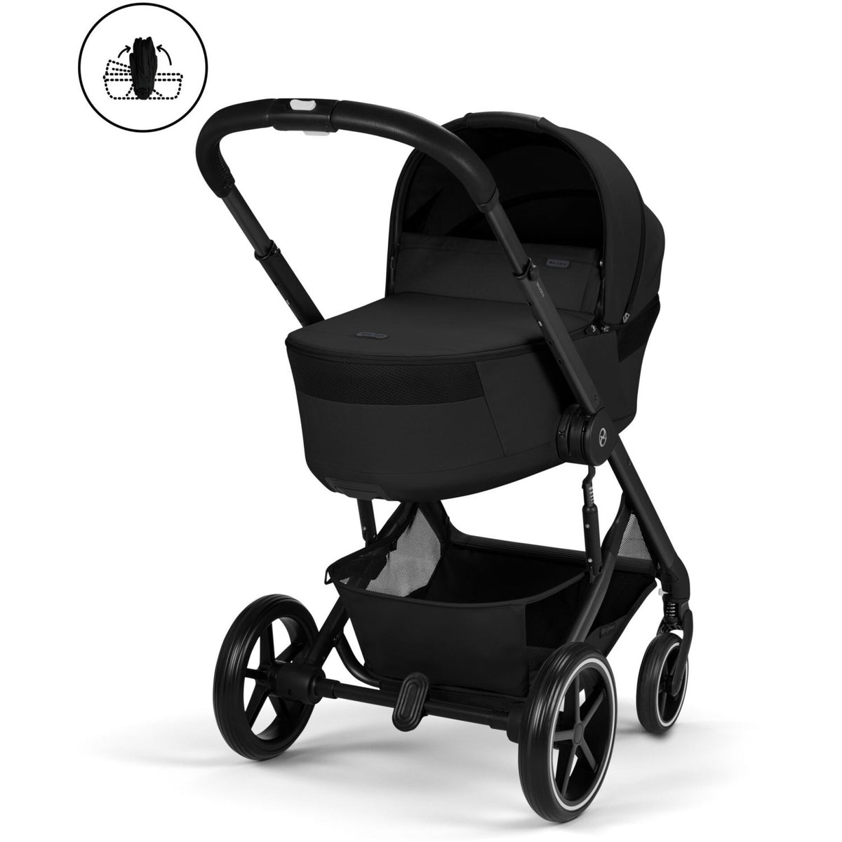 Cybex Moon Black Balios S Lux Blk Including Foldable Cot