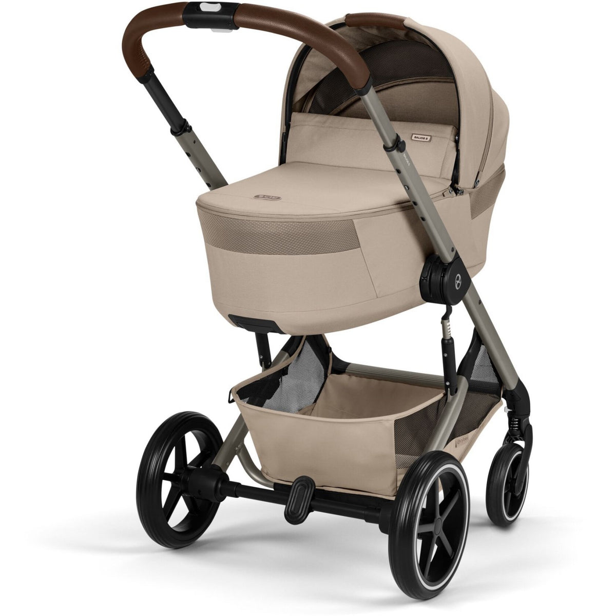 Cybex Almond Beige Balios S Lux Tpe Including Foldable Cot