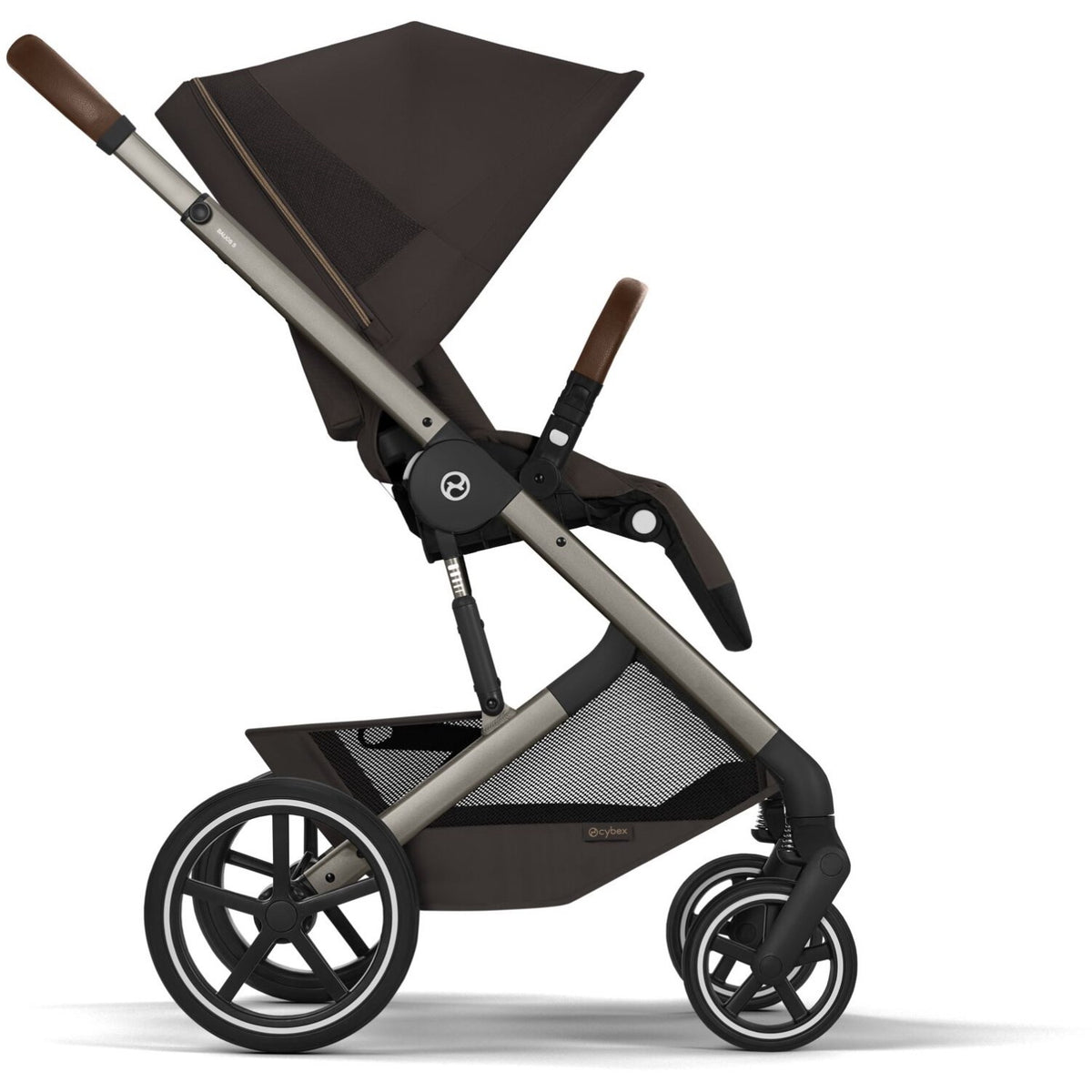 Cybex Chocolate Brown Balios S Lux Tpe Including Foldable Cot