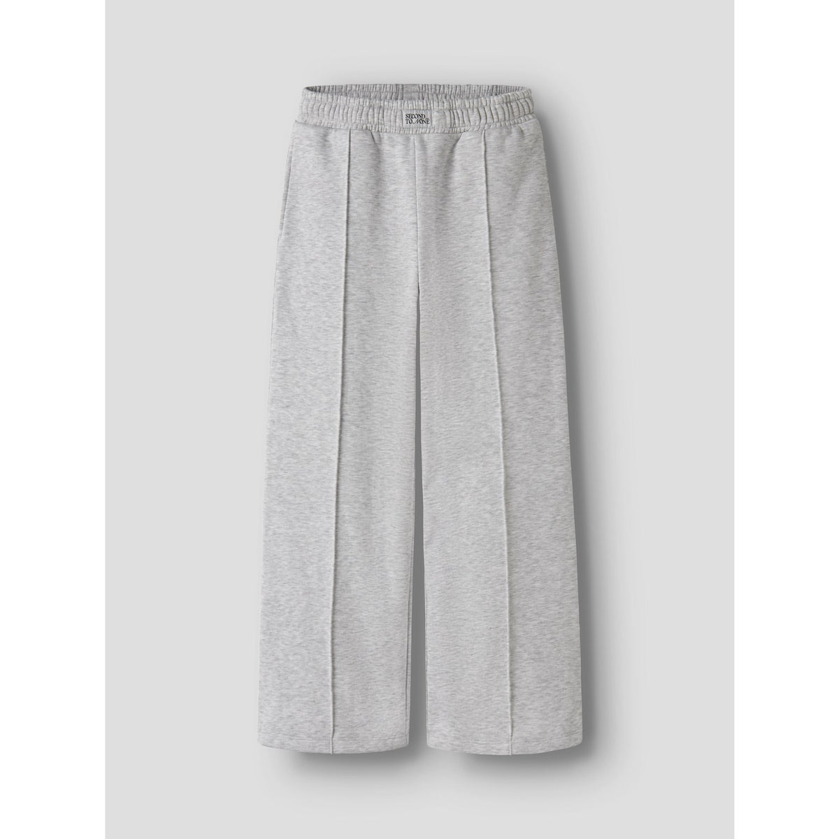 Name It Light Grey Melange Nkfoda Nreg Wide Swe Pants Bru Bf