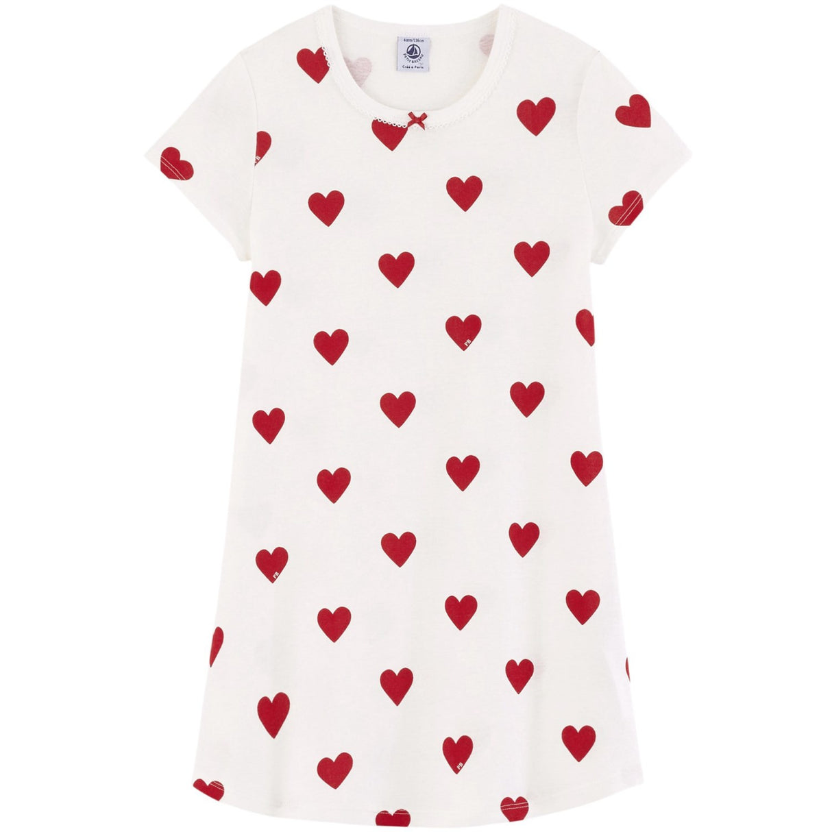 Petit Bateau MARSHMALLOW/TERKUIT Short Sleeves Dress