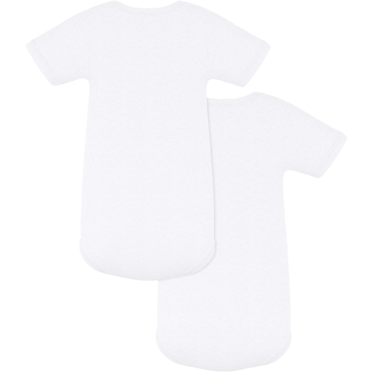 Petit Bateau White 2-Pack Short Sleeve Body