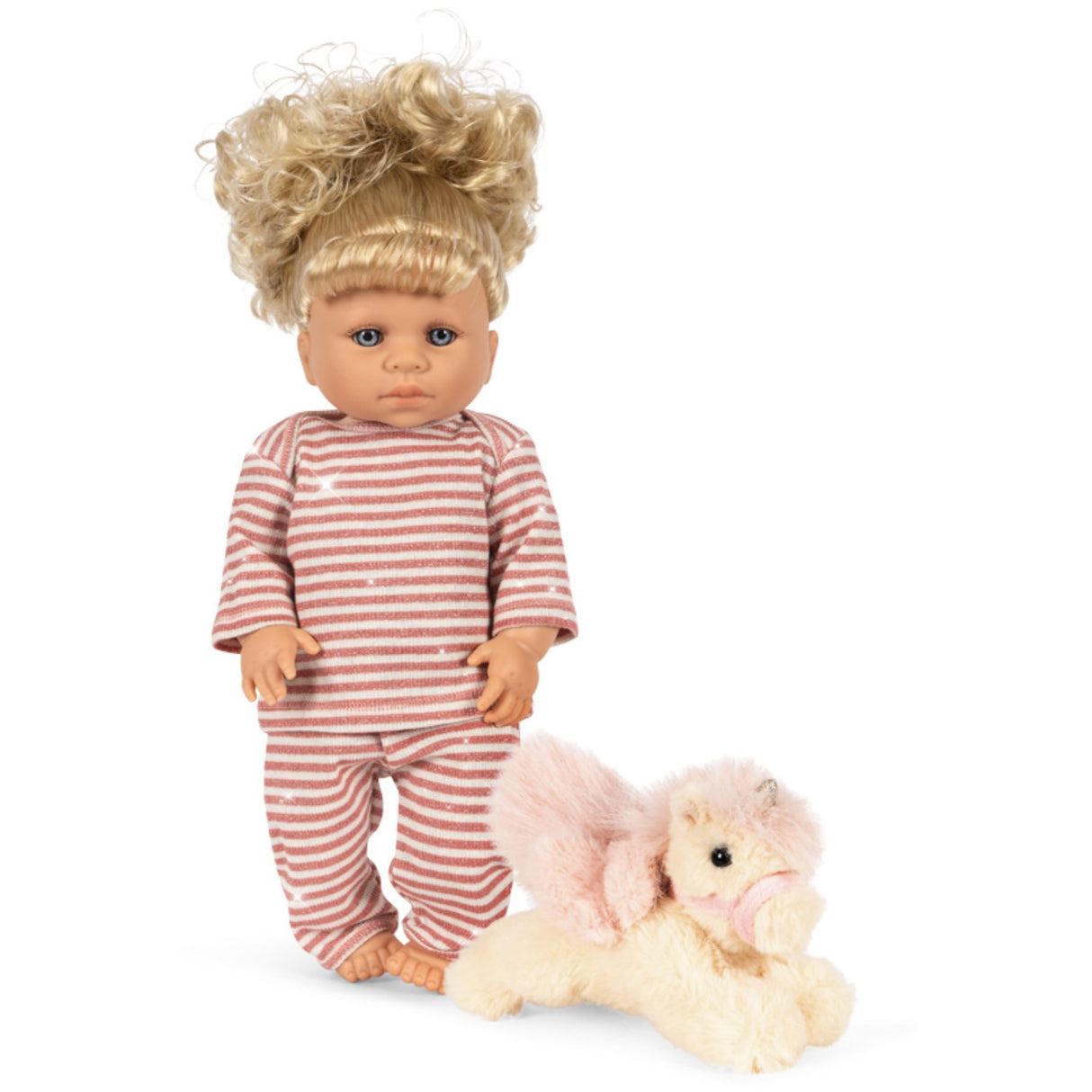 Konges Sløjd Rose Cream Stripe Noemi Unicorn Doll