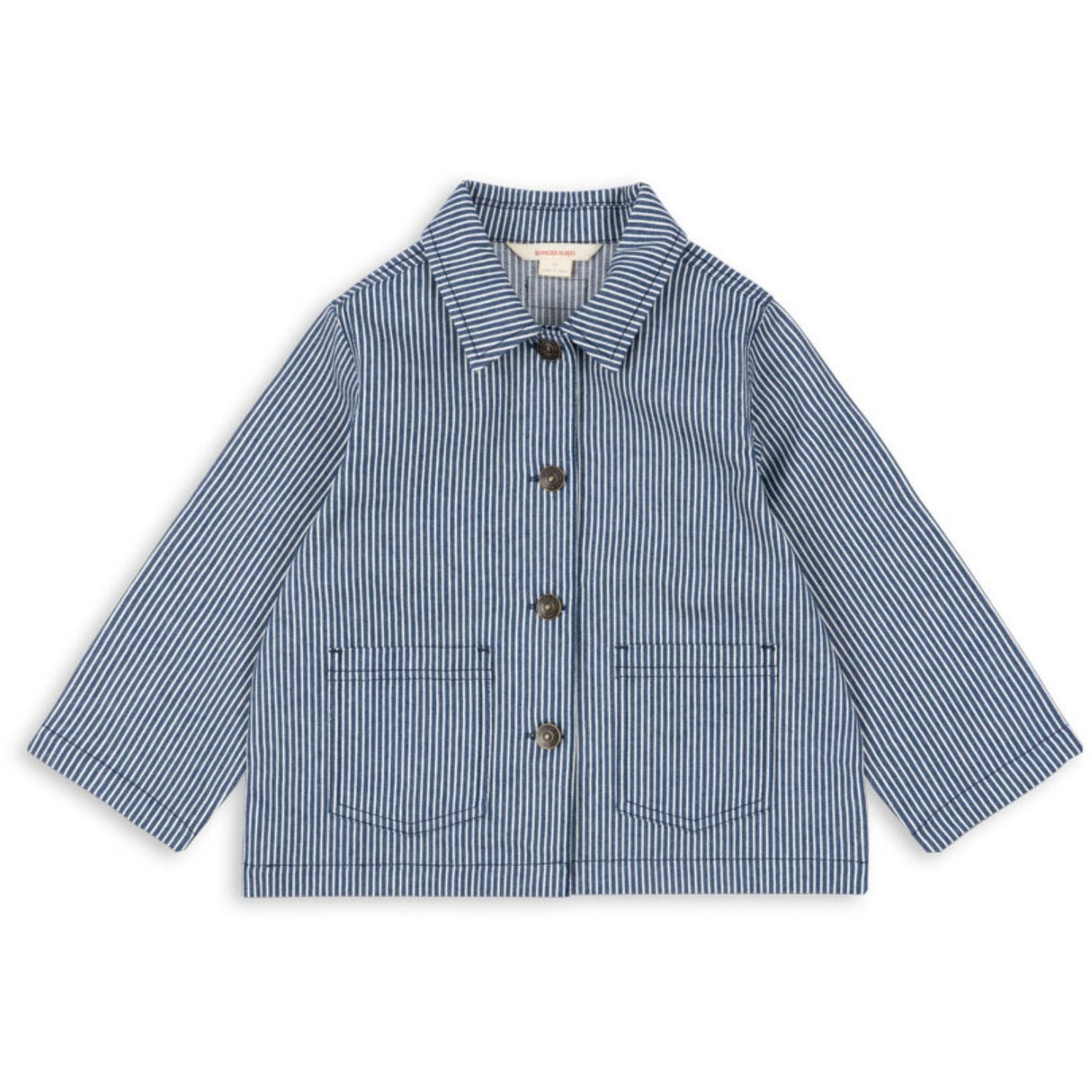 Konges Sløjd Blue Stripe Luc Shirt Jacket Gots