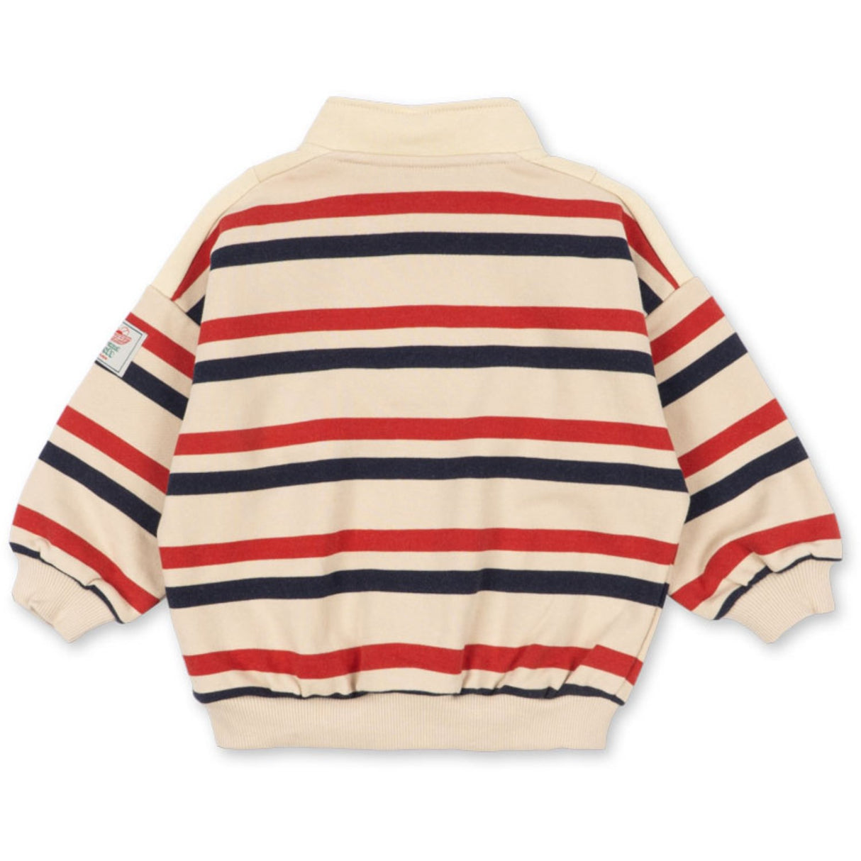 Konges Sløjd Tangerine Stripe Loupy Half Zip Sweat Gots