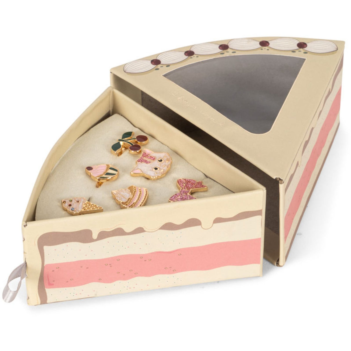 Konges Sløjd Gold Kitty Sweets Ring Set 6 Pcs