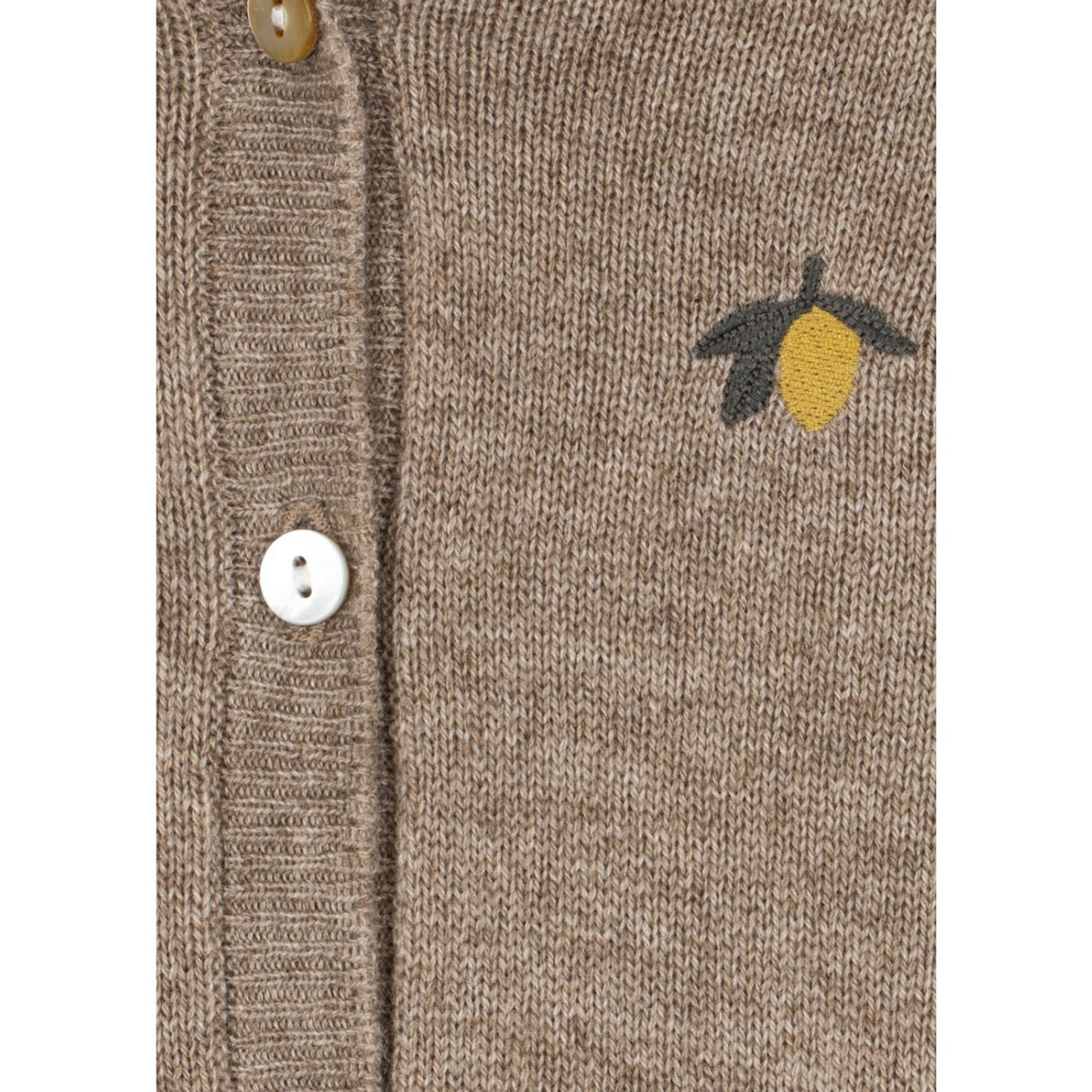 Konges Sløjd Light Brown Mattou Knit Onesie