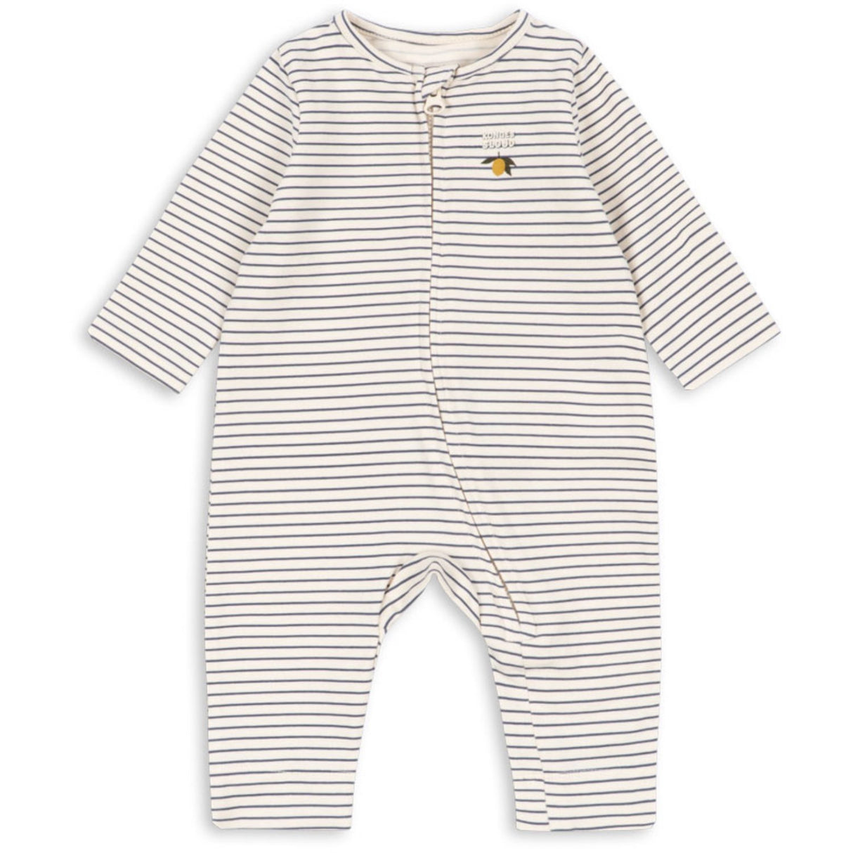 Konges Sløjd Stripe Como Basic Zip Onesie Gots