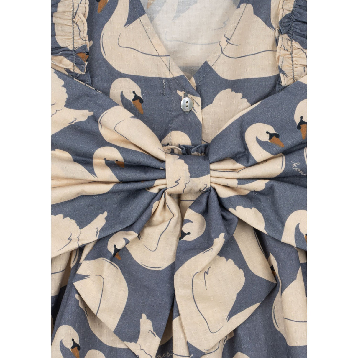 Konges Sløjd Swan Evia Ls Bow Dress Gots