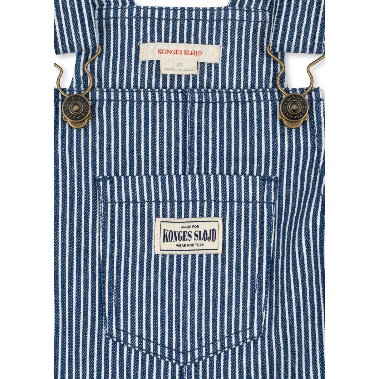 Konges Sløjd Blue Stripe Luc Overalls Gots