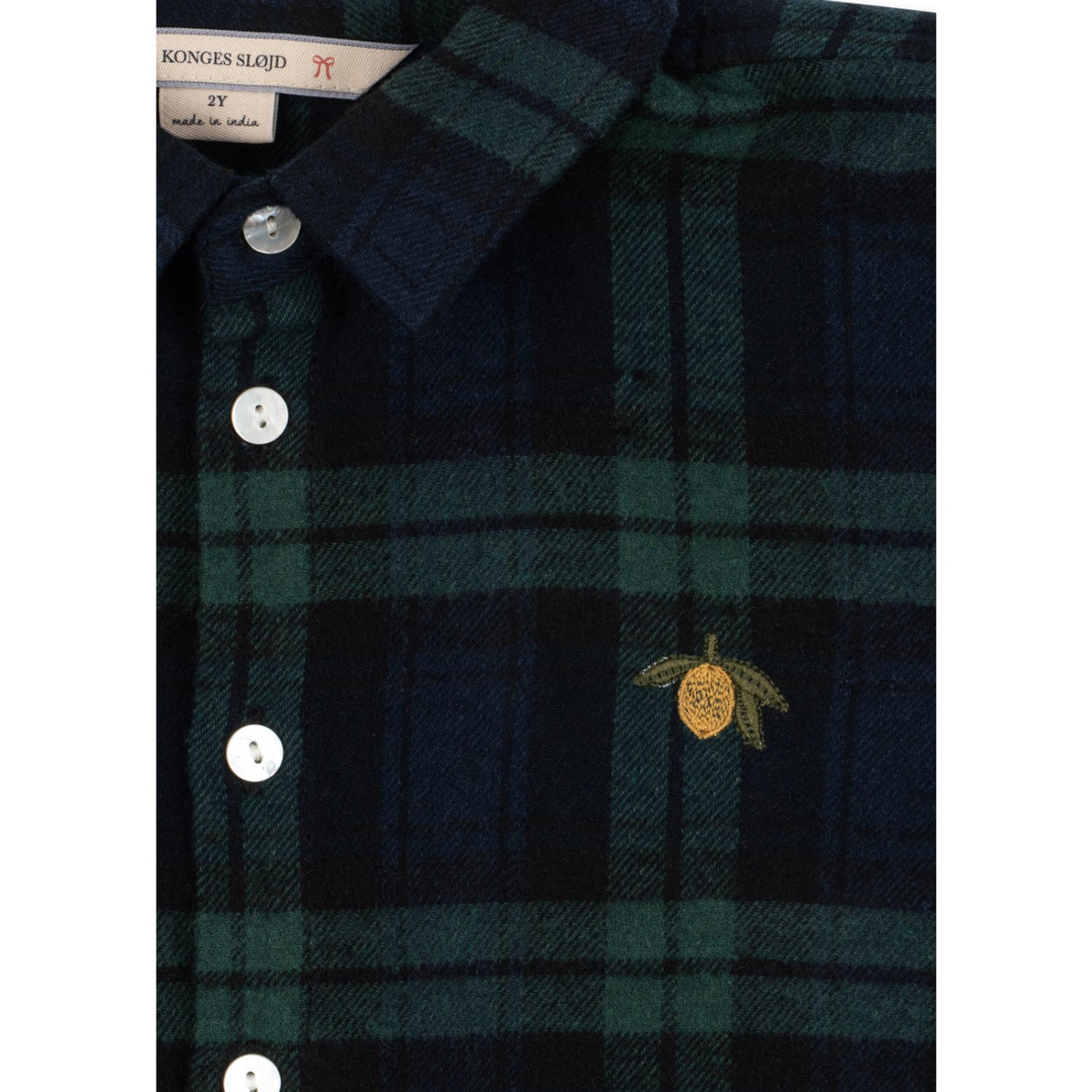 Konges Sløjd Green Check Checky Shirt Gots