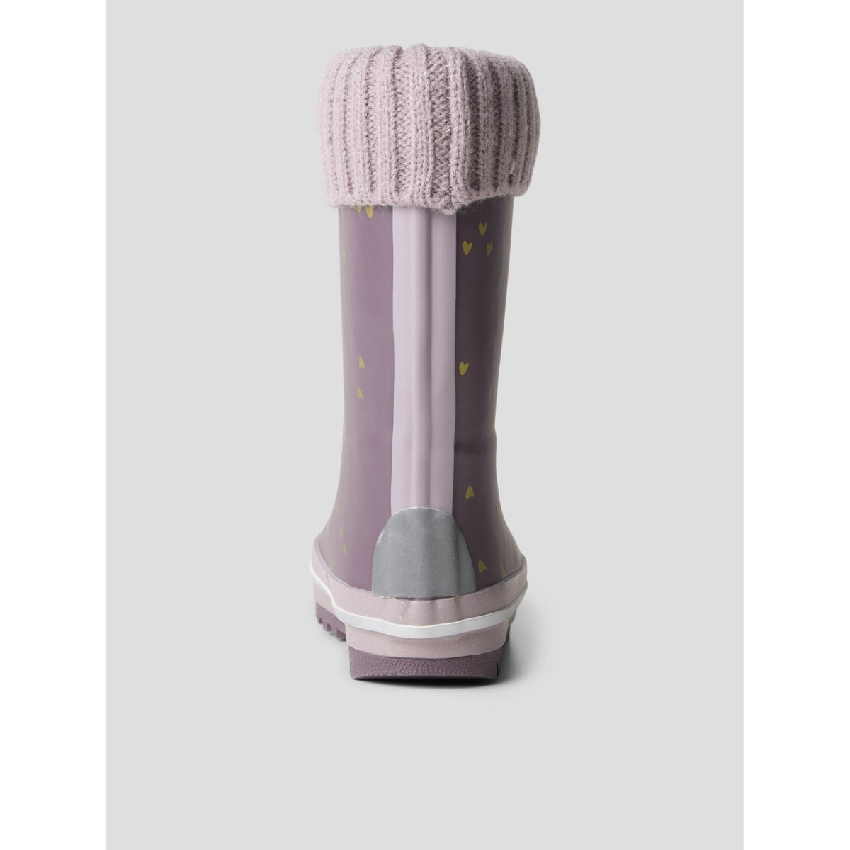 Name It Flint Gold Heart Nmfnoa Thermo Rubberboot Knit Heart Noos