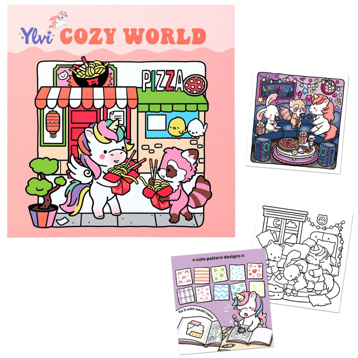 Ylvi COZY World Colouring Book