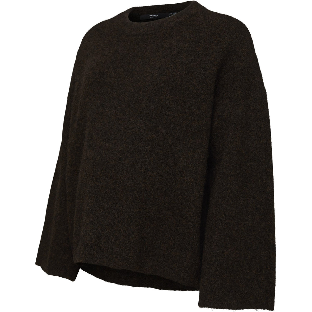 Vero Moda Maternity Chocolate Torte Color 14 Opt-2 Vmmsupreme Ls Loose O-Neck Pullover