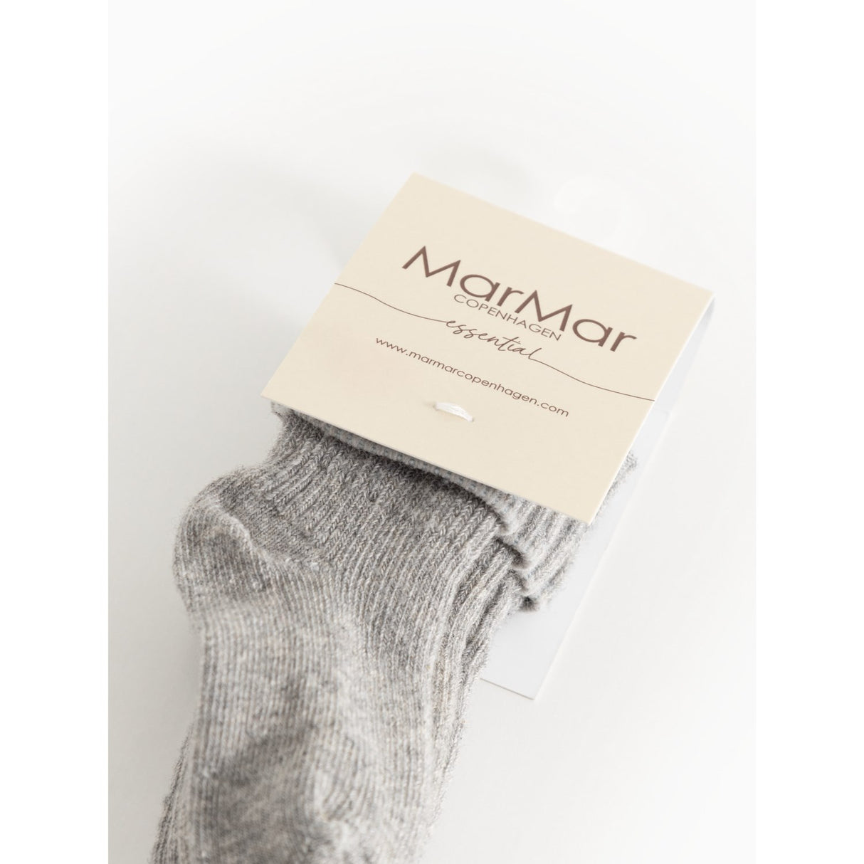 MarMar Light Grey Melange Newborn Socks 2-pack Socks