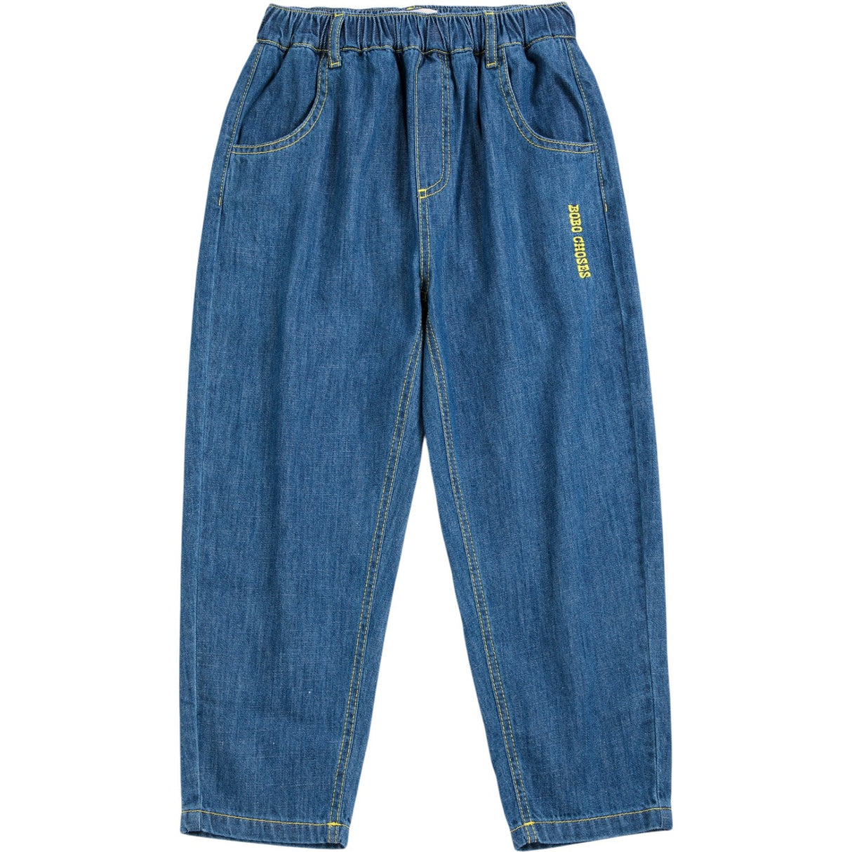 Bobo Choses Midnight Blue Taxi Saurus Tag Denim Pants