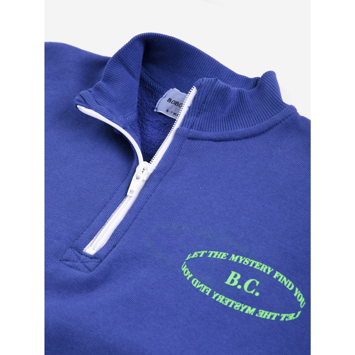 Bobo Choses Navy Blue Mystery Bc Half Zipped Sweatshirt