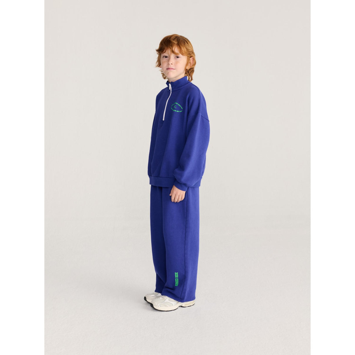 Bobo Choses Navy Blue Mystery Bc Half Zipped Sweatshirt