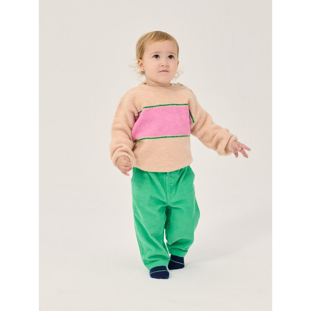 Bobo Choses Green Mush Monsters Duo Corduroy Pants