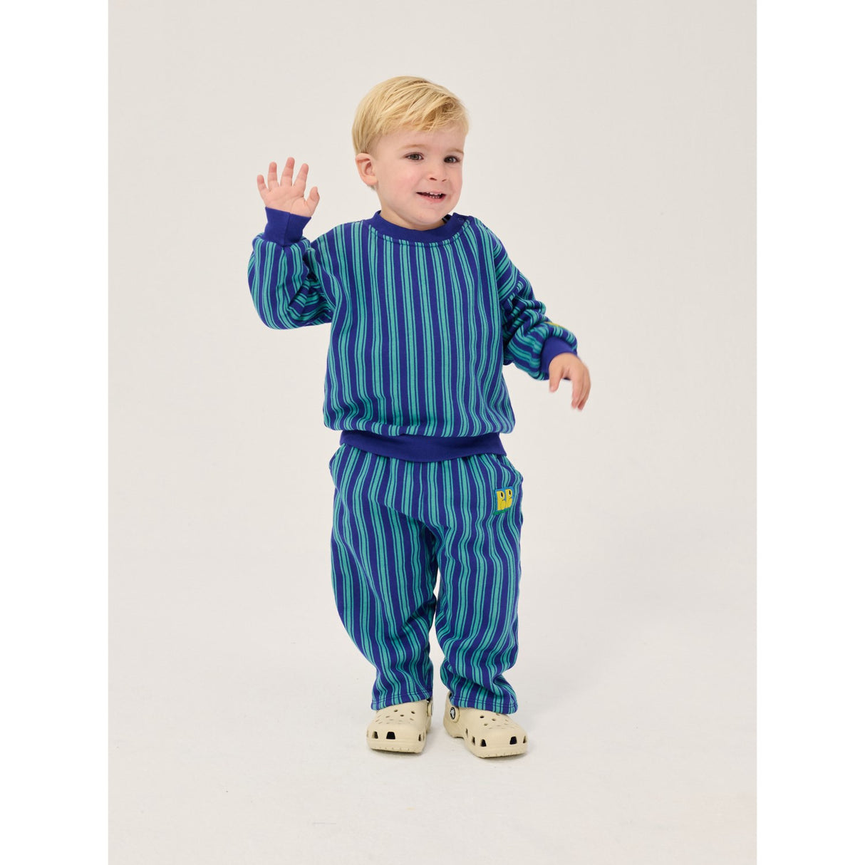 Bobo Choses Blue Booo Bo Choses Tag Stripes Jogging Pants