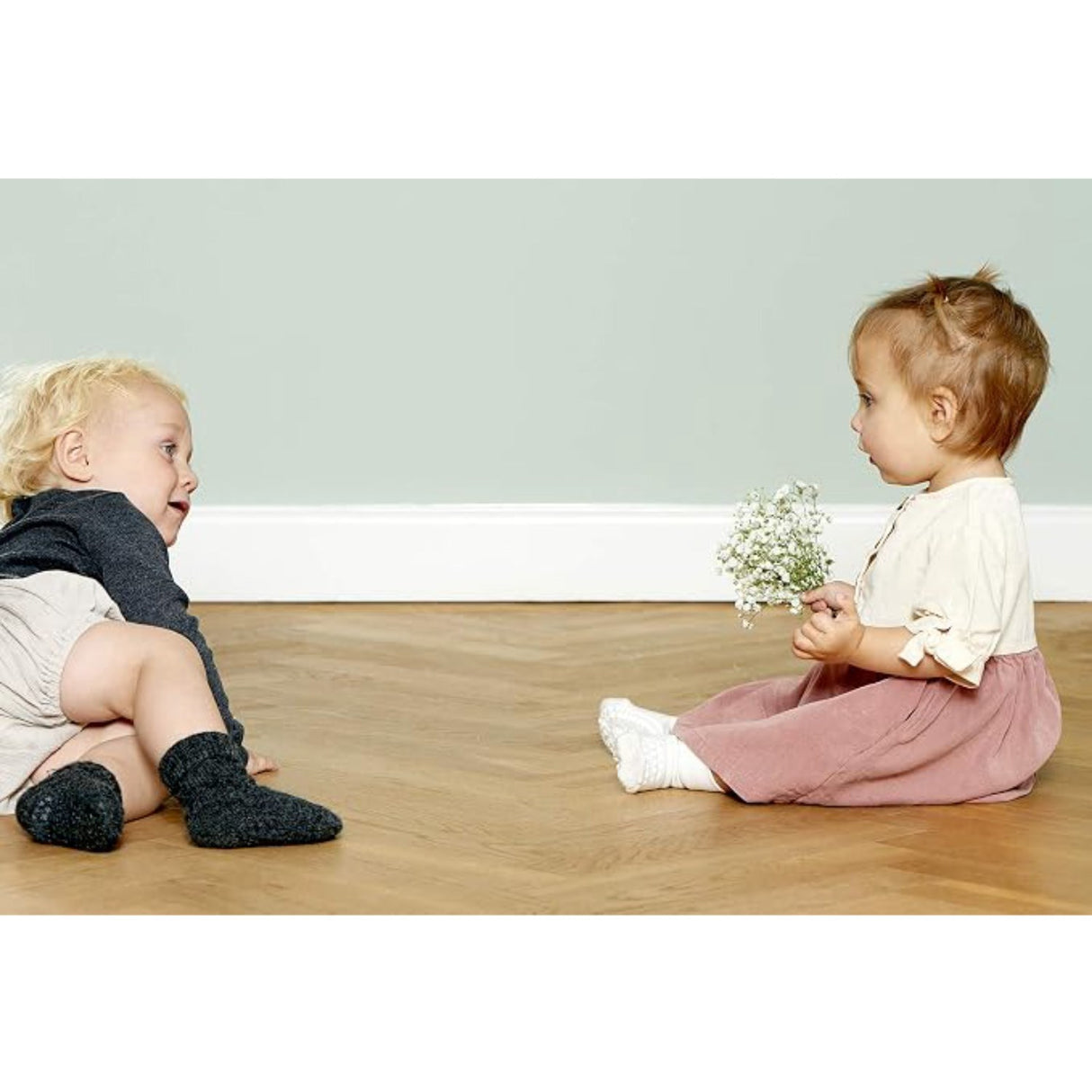GObabyGO Non-slip Socks (offwhite)