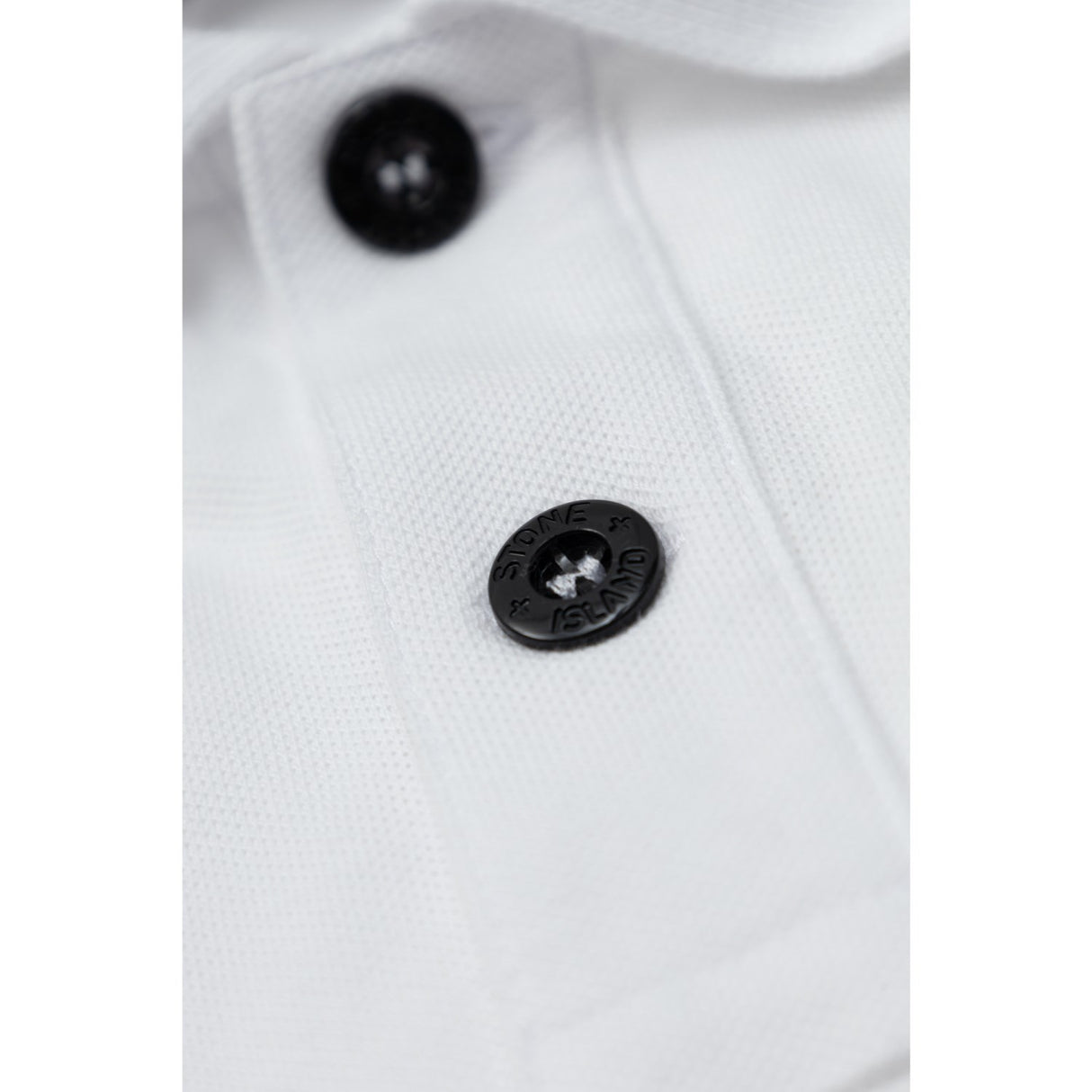 Stone Island White Ss Polo