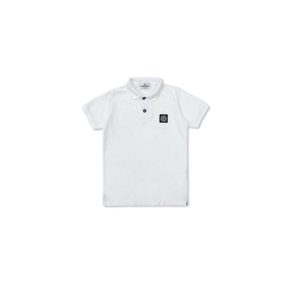 Stone Island White Ss Polo