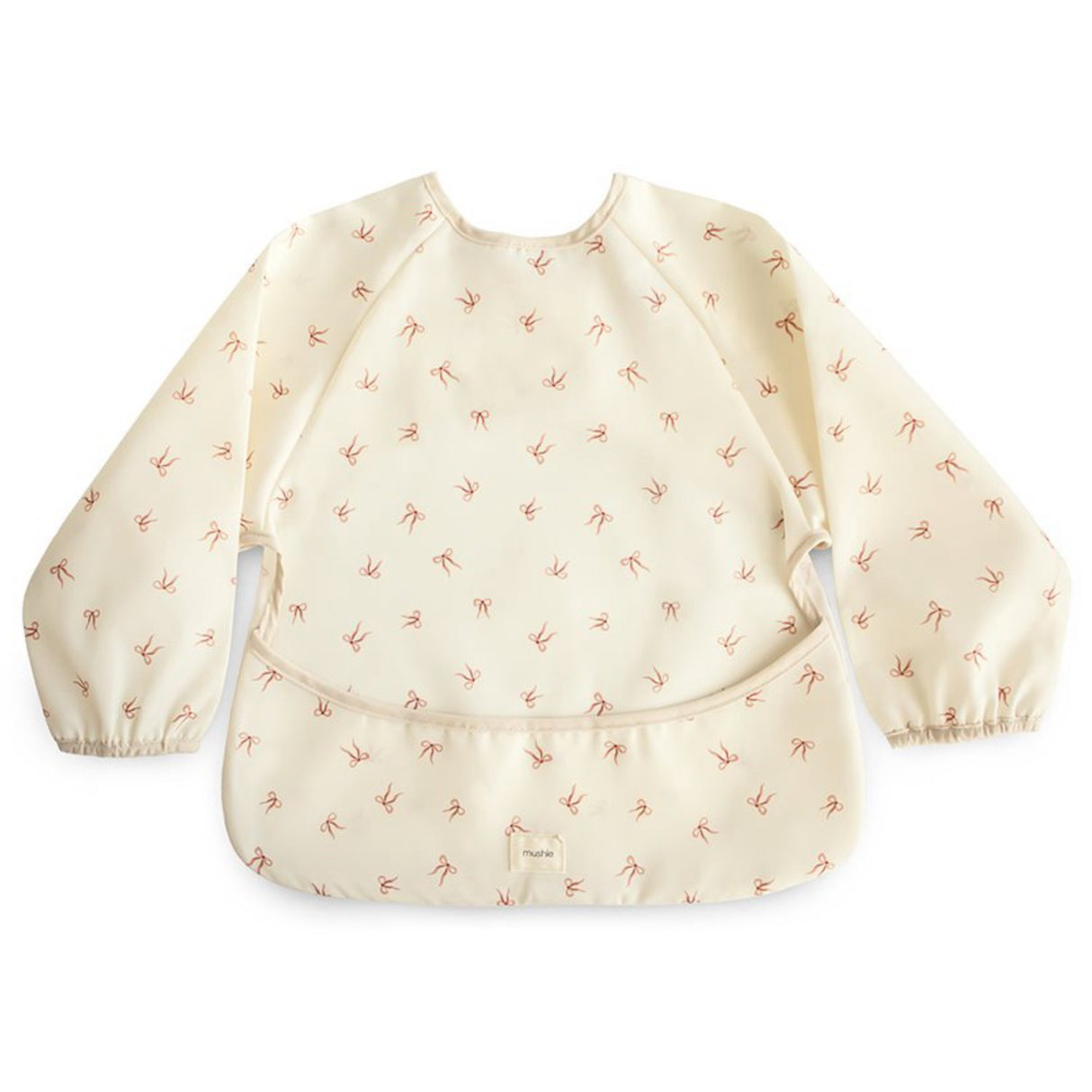 Mushie Bows Mushie Long Sleeve Bib - Bows