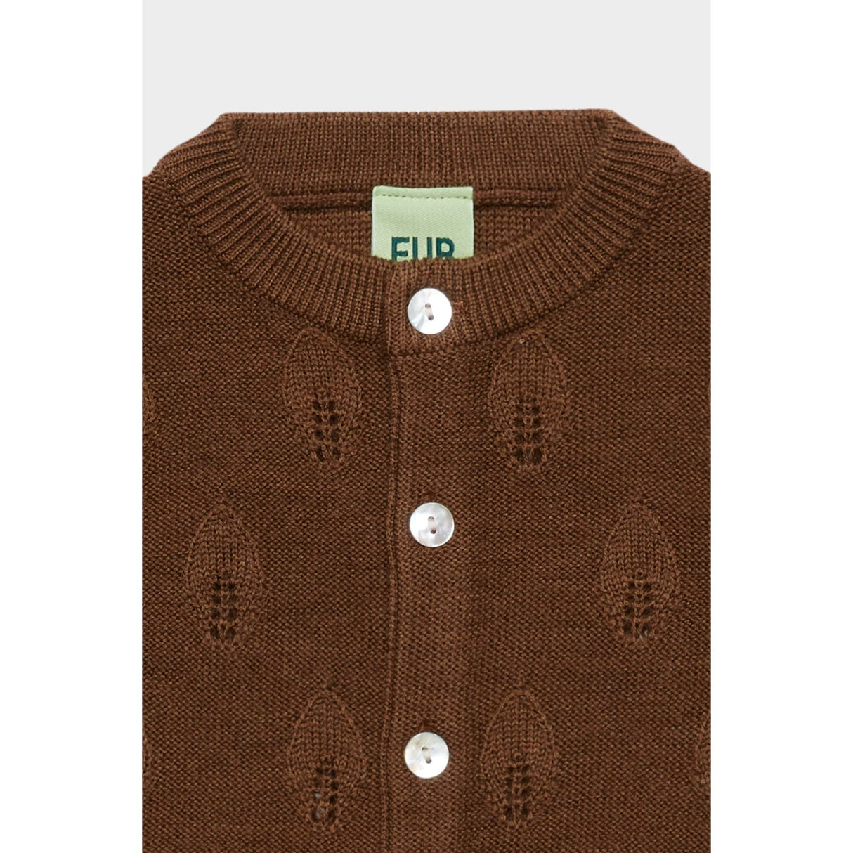 FUB Hazel Melange Baby Leaf Cardigan