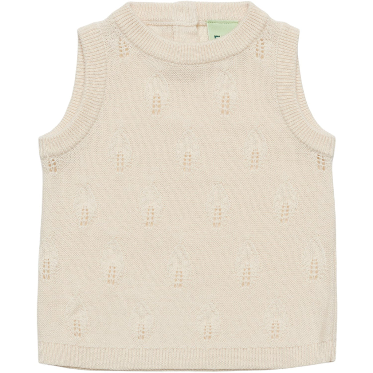 FUB Ecru Baby Leaf Vest