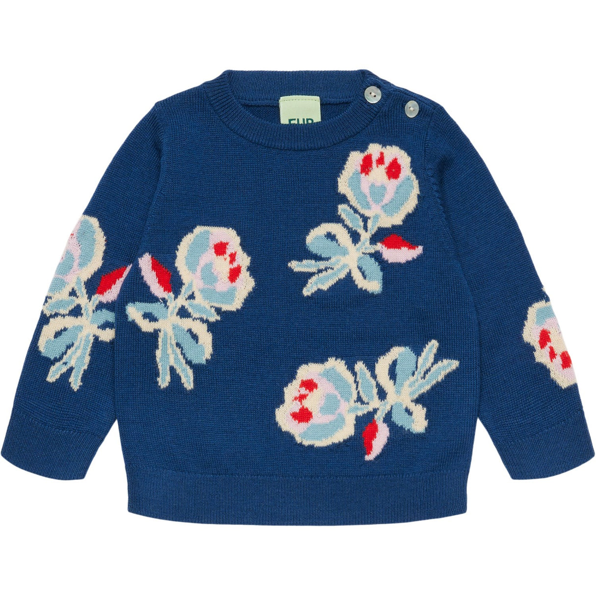 FUB Deep Indigo Baby Jaquard Crew