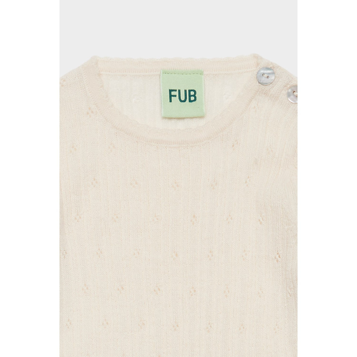 FUB Ecru Baby Pointelle Body